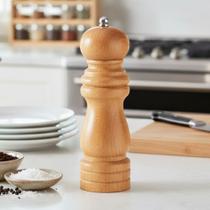 Moedor de Pimenta do Reino e Sal em Madeira Paris 17cm com Moagem Ajustável
