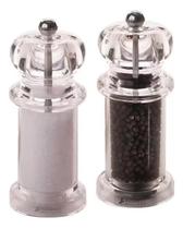 Moedor De Pimenta E Sal Acrilico Lamina Inox 11Cm