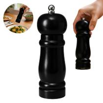 Moedor de Pimenta E Sal de Madeira 15Cm Preto Dasshaus