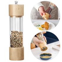 Moedor De Pimenta E Sal Madeira Manual Temperos - GXM Moedor De Pimenta E Sal Madeira Manual Temperos - GXM