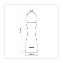 Moedor de Pimenta e Sal Tramontina Churrasco Black em Ceramica com Recipiente de Madeira 8 polegada