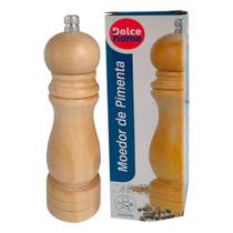 Moedor De Pimenta E Temperos De Madeira 4.5x16cm Dolcehome Moedor De Pimenta E Temperos De Madeira 4.5x16cm Dolcehome