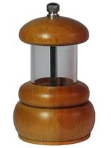 Moedor de pimenta pequeno feito de acrílico e madeira - Pepper Mill (Cód.0345)