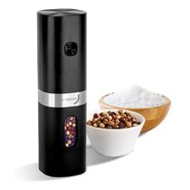 Moedor de Pimenta Sal e Temperos Elétrico Biscuitt E-Taster Cerâmico Com Led