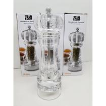 Moedor de Pimenta Sal em Acrílico e Moinho em Cerâmica