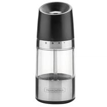 Moedor de Sal Grosso Pimenta Temperos Especiarias Tramontina Realce Manual Aço Inox Acrílico Moedor de Sal Grosso Pimenta Temperos Especiarias Tramontina Realce Manual Aço Inox Acrílico