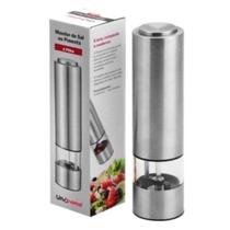 Moedor De Sal Ou Pimenta Aço Inox Elétrico A Pilha Com Led