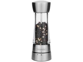 Moedor de Sal ou Pimenta Tramontina em Aço Inox e Acrílico com Moinho em Cerâmica