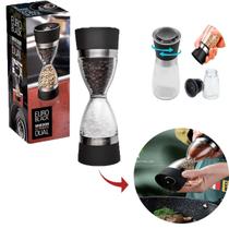 Moedor de Sal Pimenta e Temperos Duplo Em Aço Inox Euro Home