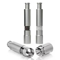 Moedor de Sal Pimenta manual de Apertar Pratico para Temperar Aço Inox