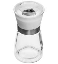 Moedor de Tempero 170ml de Vidro Com Tampa Branca Moedor de Tempero 170ml de Vidro Com Tampa Branca
