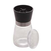 Moedor de Tempero com Tampa Lyor Preta de Vidro 170ml
