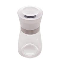 Moedor de Tempero com Vidro e Tampa Branca 170ml Lyor