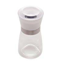 Moedor De Tempero Em Vidro Com Tampa Branca 170ml