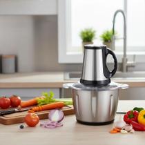 Moedor Elétrico 3L Picador de Carne, Alho e Legumes + Descascador de alho + DESCASCADOR Moedor Elétrico 3L Picador de Carne, Alho e Legumes + Descascador de alho + DESCASCADOR