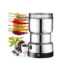 Moedor Elétrico de Grãos e Café Inox 110v Triturador Portátil Alta Potência