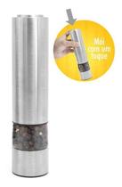 Moedor Elétrico De Sal E Pimenta Aço Inox Com Luz Led Pilha Moedor Elétrico De Sal E Pimenta Aço Inox Com Luz Led Pilha
