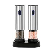 Moedor Elétrico Recarregável De Sal E Pimenta Com Ajuste De Granulometria, Moedor Automático De Moedor Elétrico Recarregável De Sal E Pimenta Com Ajuste De Granulometria, Moedor Automático De