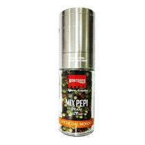 Moedor italiano regulável de cerâmica com mix de pimentas Montosco 35g Moedor italiano regulável de cerâmica com mix de pimentas Montosco 35g