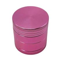 Moedor Manual De Ervas Em Alumínio Rosa De 2 Polegadas Com 4 Camadas Para Especiarias, Pimenta,