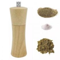 Moedor Manual de Madeira Ajustável Ferramenta Moagem Especiarias Temperos Sal Pimenta Grão
