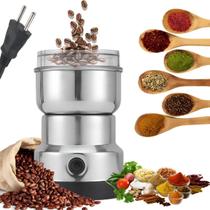 Moedor Multifuncional de Café Grãos e Especiarias com Design em Aço Inoxidável 4 Lâminas Moedor Multifuncional de Café Grãos e Especiarias com Design em Aço Inoxidável 4 Lâminas