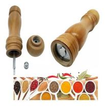 Moedor Pimenta Sal Grosso Tempero Madeira 20 Cm - Art House