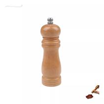 Moedor Sal Grosso Pimenta Grãos Madeira Triturador Temperos 15cm Lamina Inox Manual Condimento