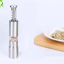 Moedor Sal Pimenta Em Aço Inox Clique Gourmet Profissional Moedor Sal Pimenta Em Aço Inox Clique Gourmet Profissional