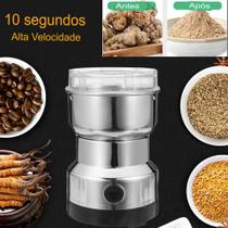 Moedor Triturador Elétrico De Café Grãos 150w Aço Inoxidável Moedor Triturador Elétrico De Café Grãos 150w Aço Inoxidável