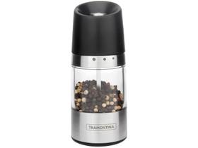 Moedor Triturador Sal Grosso Pimenta Inox Moinho Tramontina 61653100 em Acrílico e Aço Inox com Moinho em Cerâmica Moedor Triturador Sal Grosso Pimenta Inox Moinho Tramontina 61653100 em Acrílico e Aço Inox com Moinho em Cerâmica