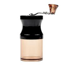 Moedores de café mini moedor de café manual acrílico moedor de rebarbas de cerâmica ajustável à mão moedores de café cônicos