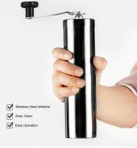 Moedores de café moedor de café manual para máquina de gravação francesa moedores de café escovados de mini copo k de mão