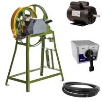 Moenda Engenho de Cana B120 Alto Ferro com Motor e Chave Reversora 30a Botini 127v