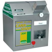 Moenda Máquina Moer Caldo de Cana Elétrica com Rolo em Inox Cana Shop 200L/hora Maqtron