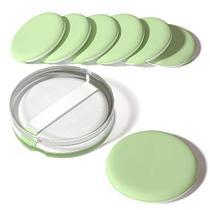 MOHOPE 8Pcs Air Cushion Esponjas de maquiagem para fundação com caixa portátil Esponja de mistura sem látex para líquidos, creme, de base e em pó Redonda Powder Puff Grama