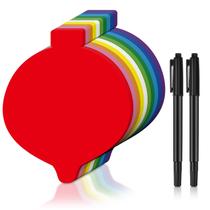 Moinchore, 100 peças de recortes de lâmpadas de Natal de 15 cm com 2 marcadores Moinchore, 100 peças de recortes de lâmpadas de Natal de 15 cm com 2 marcadores