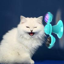 Moinho de vento interativo Cat Toy GBSYU com erva-dos-gatos para gatos domésticos