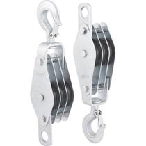 Moitão/Cadernal 60Mm X 3 Roldanas 970 kg Para Corda Elevação de Carga -Vonder