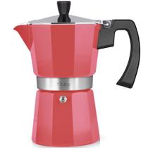 Moka Pot Espresso Zulay Premium 300ml - À Prova de Vazamentos (Vermelho)