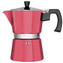 Moka Pot Espresso Zulay Premium 450ml - À Prova de Vazamentos (Vermelho)