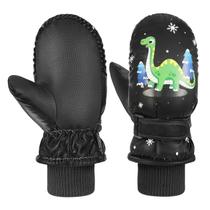 MoKo Luvas Impermeáveis de Inverno para Crianças Pequenas Preto M 22cm