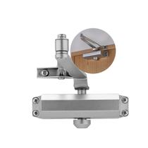 Mola Aérea Automática Braço Segura Porta Para Não Bater 45kg A 65kg Prata Madeira Ou Alumínio