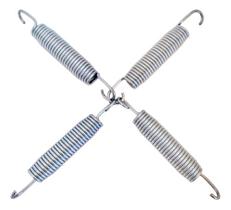 Mola Bicônica Para Cama Elástica 13 Cm, Kit Com 5 Peças