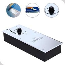 Mola de Piso Chão Para Porta Suporta até 100kg Inox P310 Fechamento Fixa