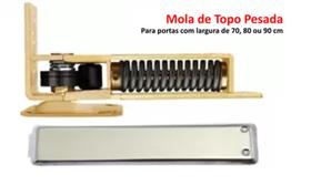 Mola De Topo para fechar Porta de madeira Vai E Vem Bang Bang Espelho Inox