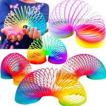 Mola Maluca Colorida Arco-íris Grande Brinquedo Anti-stress Mola Maluca Colorida Arco-íris Grande Brinquedo Anti-stress