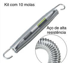 Molas Para Cama Elástica Kit C/ 10 Peças 18 Cm Molas Para Cama Elástica Kit C/ 10 Peças 18 Cm