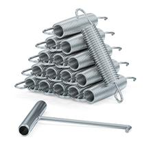 Molas para trampolim SAEEPABUL 7" em aço inoxidável, kit com 16 unidades