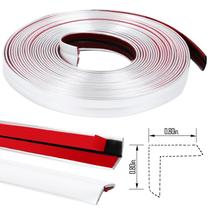 Moldagem de acabamento de parede Acewell 10m x 4cm, autoadesivo, cinza, PVC Moldagem de acabamento de parede Acewell 10m x 4cm, autoadesivo, cinza, PVC